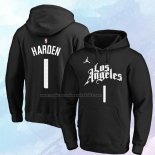 Sudaderas con Capucha Los Angeles Clippers James Harden Ciudad 2019-20 Negro