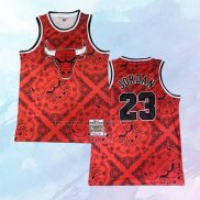 Camiseta Chicago Bulls Michael Jordan NO 23 Mitchell & Ness 1996-97 Rojo2