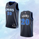 Camiseta Dallas Mavericks Richaun Holmes NO 20 Ciudad 2023-24 Azul