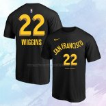 Camiseta Manga Corta Golden State Warriors Andrew Wiggins Ciudad 2023-24 Negro
