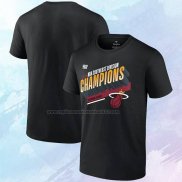Camiseta Manga Corta Miami Heat 2023 Southwest Division Champions Locker Room Negro