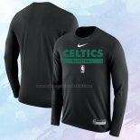 Camiseta Manga Larga Boston Celtics Practice Performance 2022-23 Negro