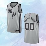 Camiseta San Antonio Spurs Personalizada Statement Gris