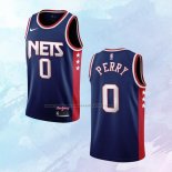 NO 0 Reggie Perry Camiseta Brooklyn Nets Ciudad Azul 2021-22