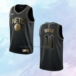 NO 11 Kyrie Irving Camiseta Brooklyn Nets Golden Edition Negro