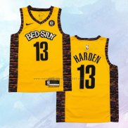 NO 13 James Harden Camiseta Brooklyn Nets Ciudad Amarillo 2020-21