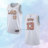 NO 13 Ricky Rubio Camiseta Cleveland Cavaliers Ciudad Blanco 2022-23