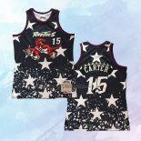NO 15 Vince Carter Camiseta Mitchell & Ness Toronto Raptors Independence Day Negro