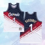 NO 1 Anfernee Hardaway Camiseta Mitchell & Ness Orlando Magic Independence Day Blanco
