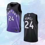 NO 24 Norman Powell Camiseta Toronto Raptors Earned Negro Violeta 2020-21