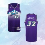 NO 32 Karl Malone Camiseta Utah Jazz Retro Violeta