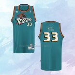 NO 33 Grant Hill Camiseta Detroit Pistons Retro Verde