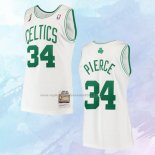 NO 34 Paul Pierce Camiseta Mitchell & Ness Boston Celtics Blanco 2007-08