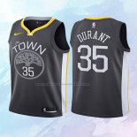 NO 35 Kevin Durant Camiseta Nino Golden State Warriors Statement Gris 2017-18
