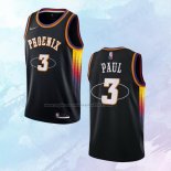 NO 3 Chris Paul Camiseta Phoenix Suns 75th Anniversary Negro 2022