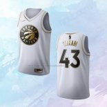 NO 43 Pascal Siakam Camiseta Toronto Raptors Golden Edition Blanco