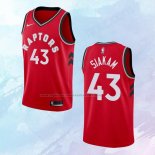 NO 43 Pascal Siakam Camiseta Toronto Raptors Statement Rojo 2018
