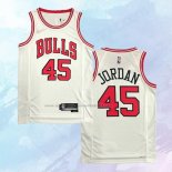 NO 45 Michael Jordan Camiseta Chicago Bulls Association Blanco 2021