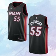 NO 55 Duncan Robinson Camiseta Miami Heat Icon Negro 2020-21