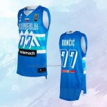 NO 77 Luka Doncic Camiseta Slovenia Tokyo Azul 2021