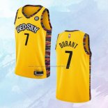 NO 7 Kevin Durant Camiseta Brooklyn Nets Ciudad Amarillo 2020-21