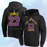 Sudaderas con Capucha Los Angeles Lakers Lebron James Ciudad 2023-24 Negro