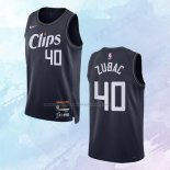 Camiseta Los Angeles Clippers Ivica Zubac NO 40 Ciudad 2023-24 Azul