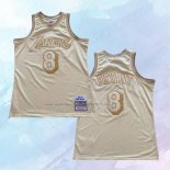 Camiseta Los Angeles Lakers Kobe Bryant NO 8 Mitchell & Ness 1996-97 Oro