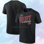 Camiseta Manga Corta Miami Heat 2023 NBA Finals Skip Pass Negro