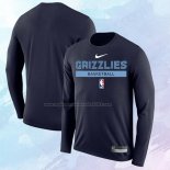 Camiseta Manga Larga Memphis Grizzlies Practice Performance 2022-23 Azul