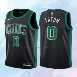 NO 0 Jayson Tatum Camiseta Nino Boston Celtics Negro 2017-18