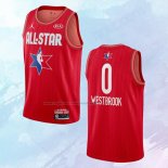 NO 0 Russell Westbrook Camiseta Houston Rockets All Star 2020 Rojo