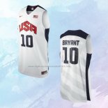 NO 10 Kobe Bryant Camiseta USA 2012 Blanco