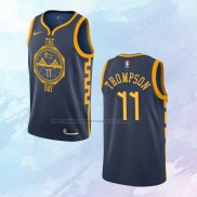 NO 11 Klay Thompson Camiseta Golden State Warriors Ciudad Azul 2018-19