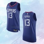 NO 13 Paul George Camiseta Los Angeles Clippers Icon Autentico Azul 2020-21