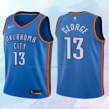 NO 13 Paul George Camiseta Nino Oklahoma City Thunder Azul 2017-18