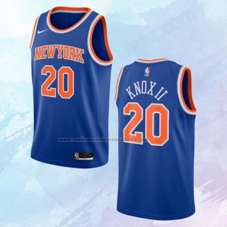 NO 20 Kevin Knox II Camiseta New York Knicks Icon Azul 2020-21