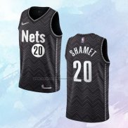 NO 20 Landry Shamet Camiseta Brooklyn Nets Earned Negro 2020-21