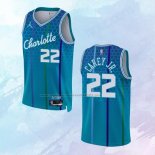 NO 22 Vernon Carey JR. Camiseta Charlotte Hornets Ciudad Azul 2021-22