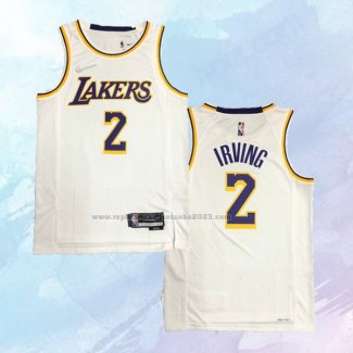 NO 2 Kyrie Irving Camiseta Los Angeles Lakers Association Blanco