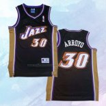 NO 30 Carlos Arroyo Camiseta Utah Jazz Retro Negro