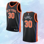 NO 30 Julius Randle Camiseta New York Knicks Ciudad Negro 2022-23