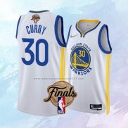 NO 30 Stephen Curry Camiseta Golden State Warriors Association 2022 NBA Finals Blanco