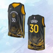 NO 30 Stephen Curry Camiseta Golden State Warriors Ciudad Negro 2022-23