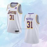 NO 31 Austin Reaves Camiseta Los Angeles Lakers Association Blanco 2021-22