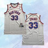 NO 33 Patrick Ewing Camiseta New York Knicks Retro Blanco