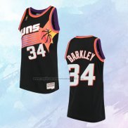 NO 34 Charles Barkley Camiseta Mitchell & Ness Phoenix Suns Negro 1992-93