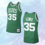 NO 35 Reggie Lewis Camiseta Mitchell & Ness Boston Celtics Verde 1987-88
