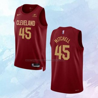 NO 45 Donovan Mitchell Camiseta Cleveland Cavaliers Icon Rojo 2022-23