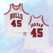 NO 45 Michael Jordan Camiseta Mitchell & Ness Chicago Bulls Blanco 1994-95